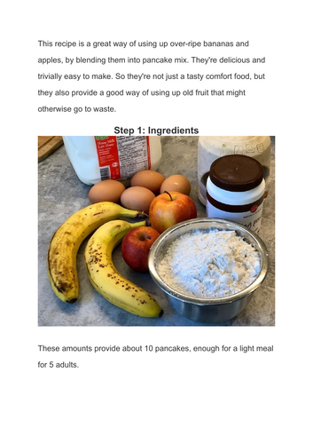 How to Make Banana Apple Pancakes Zero-Waste Breakfast