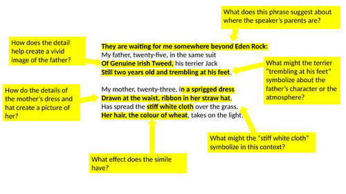 Annotated Eden Rock by Charles Causley