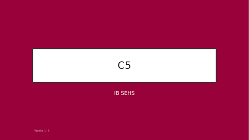 IB SHES Psychology - C5 (Full Powerpoint)