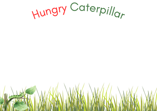 Hungry Caterpillar printing activity