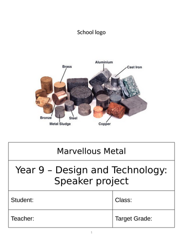 KS3 Design Technology Speaker project