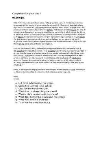 Colegio, mi rutina diaria y las vacaciones