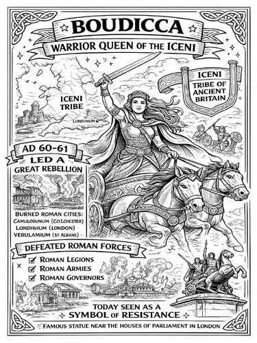 Boudicca coloring picture