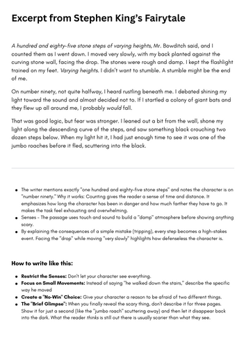 Unseen Fiction GCSE English Language: Extract and Questions