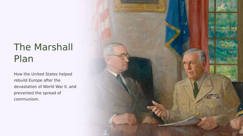 Marshall Plan Slideshow Presentation