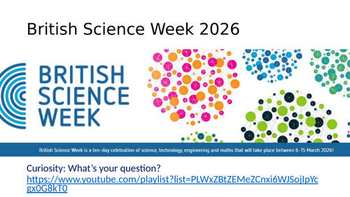 British Science Week Poster Competition- alternative theme