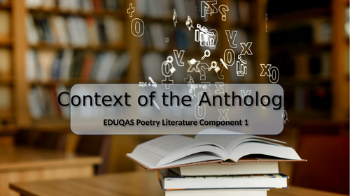 Eduqas Poetry Anthology Context PPT
