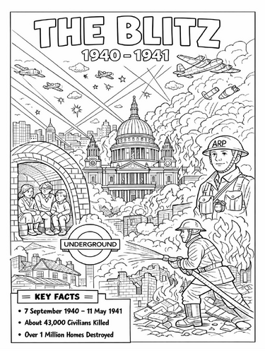 The Blitz Coloring Picture