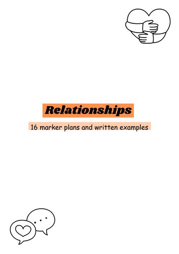 AQA A-Level Psychology Relationships- 16 marker plans and example essays