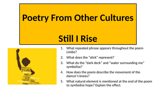 Still I Rise By Maya Angelou