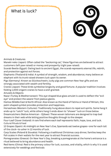 AQA English Language Paper 2 – The Science of Luck (Full Practice Paper + Scaffolds)