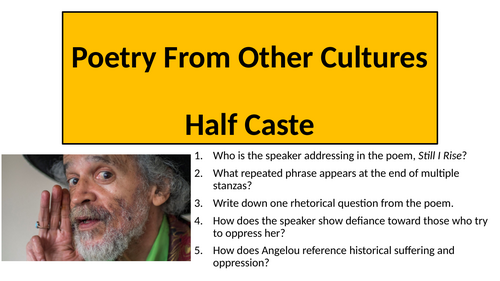 Half-Caste by John Agard