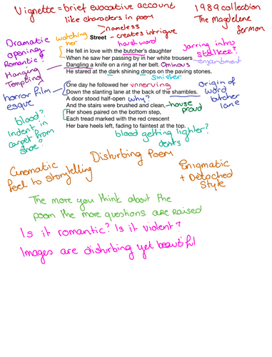 Annotations of Eiléan Ní Chuilleanáin