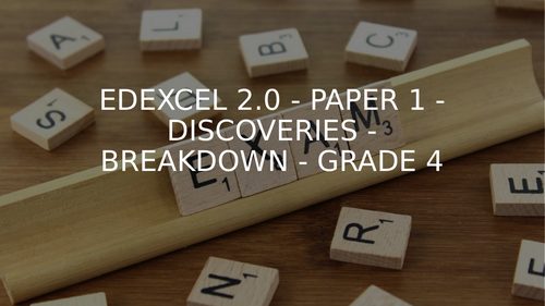 EDEXCEL 2.0 ENGLISH LANGUAGE PAPER 1 - DISCOVERIES - FULL EXAM BREAKDOWN - GRADE 4