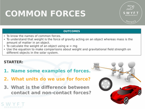 NEW WJEC (2026) GCSE Science - Common forces