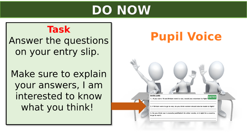 Conscientious Objectors in WWI – KS3 History Lesson