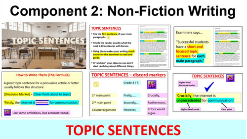 2026 TOPIC SENTENCES - Paper 2 Non-Fiction Writing