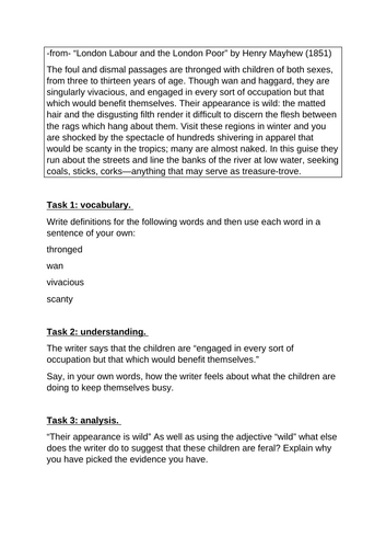 KS4 hw booklet "A Christmas Carol" non fic Lang Paper 2