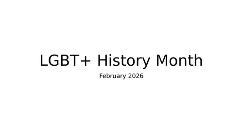 LGBT History Month Assembly