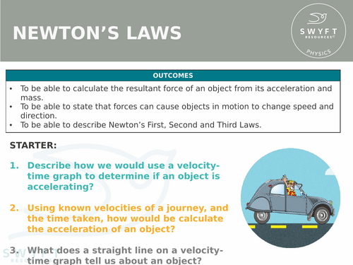 NEW WJEC (2026) GCSE Science - Newton's Laws