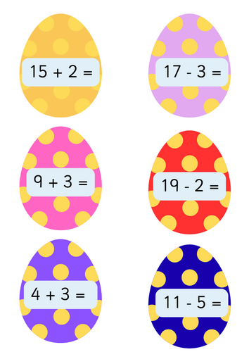 Easter Egg Maths Hunt