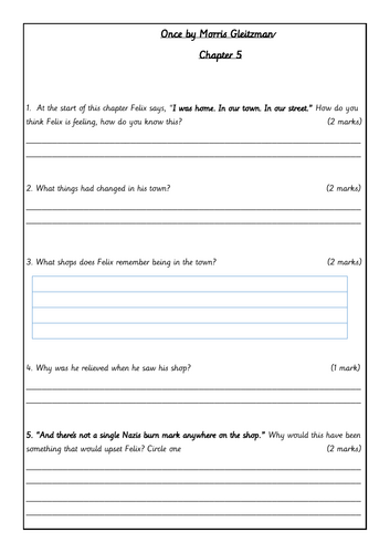 Once by Morris Gleitzman Chapter 5