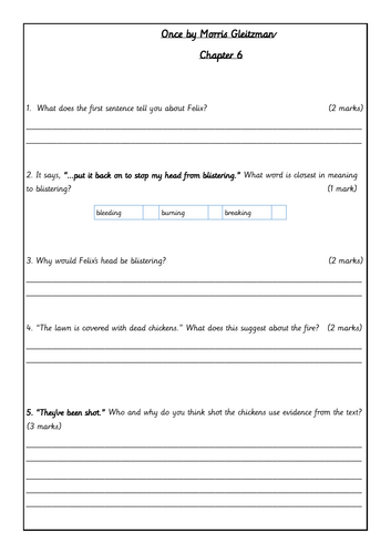 Once by Morris Gleitzman Chapter 6