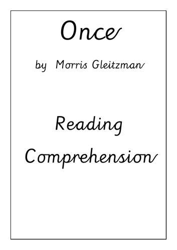 Once - Reading Comprehension Booklet 2026