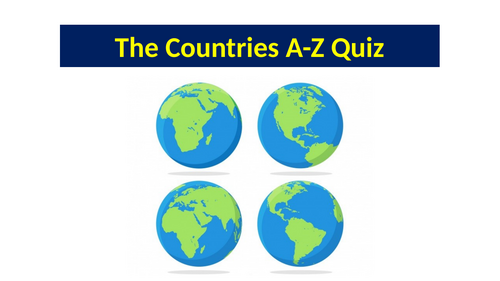 EAL / Geography : A - Z Countries Quiz