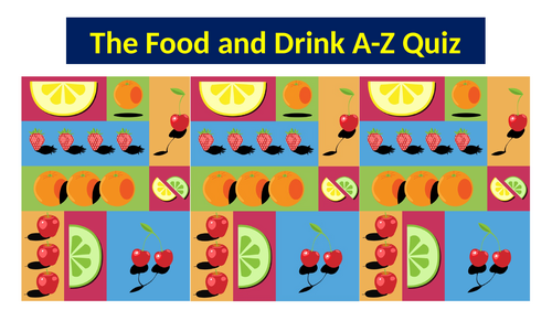 EAL: A-Z Food Quiz