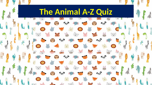 EAL: A-Z Animal Quiz