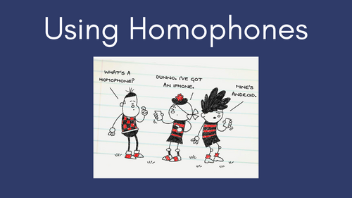 Understanding Homophones: Lesson Slides