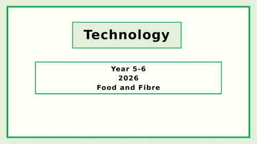 Food and Fibre