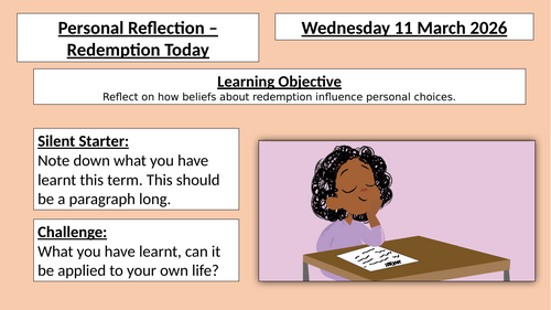Desert to Garden - Lesson 13 - Personal Reflection - Redemption Today