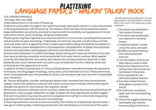 AQA English Language Paper 2 Mock: The Evolution of Construction (1818 vs 2026)