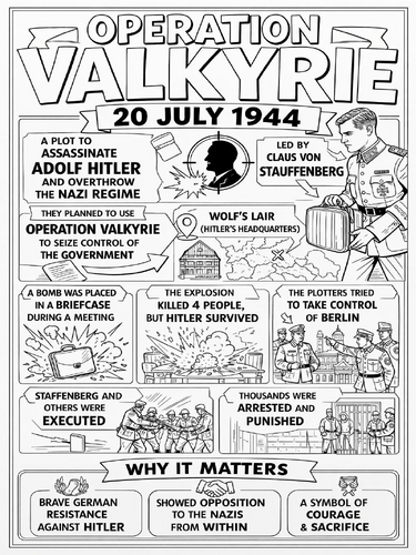 Operation Valkyrie Coloring Picture