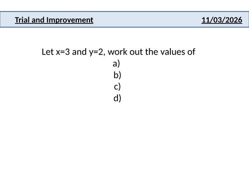 Trail and improvement
