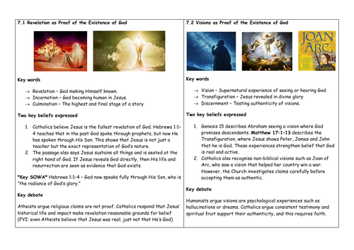 GCSE RE Arguments for the Existence of God Flashcards