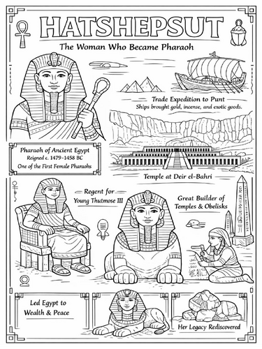 Hatshepsut coloring page