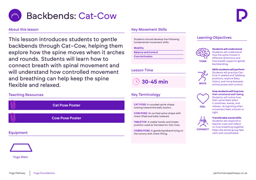 Cat-Cow Lesson Plan