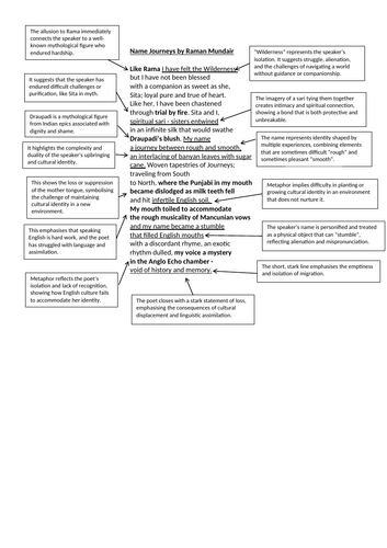 Annotated Name Journeys by Raman Mundair