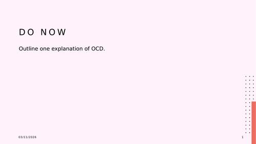 The cognitive explanation to depression lesson (new spec 2027)