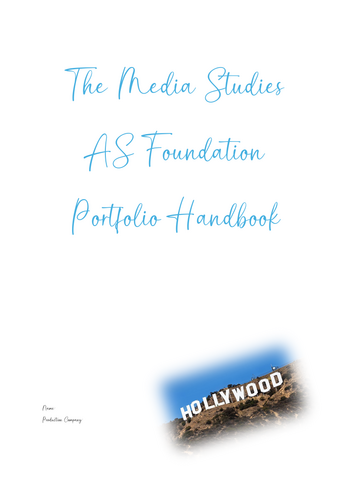 Media Studies Cambridge / CIE handbook coursework