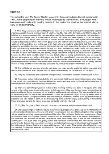 AQA GCSE English Language Paper 1 Practice Paper (2026 Format) – The Secret Garden Extract