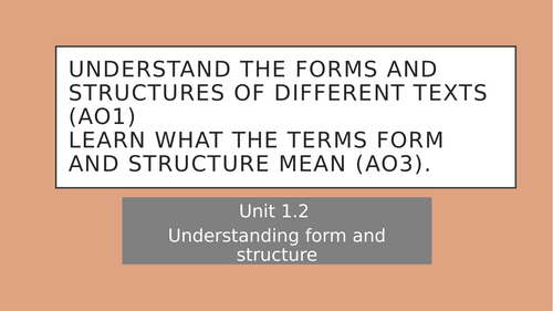 9093 AS Level English Language: Form, Structure & Graphology Revision