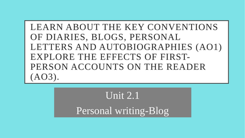 9093 AS Level English Language: Blog Conventions & Digital Media