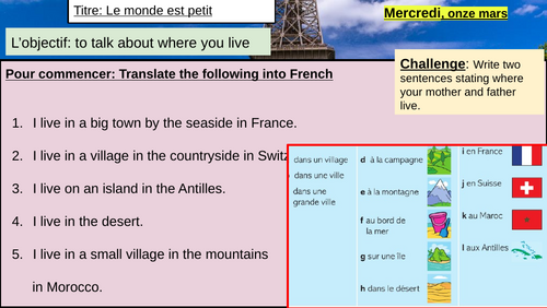 Le monde est petit Year 8| Dynamo 2| Module 4| the world is small| French