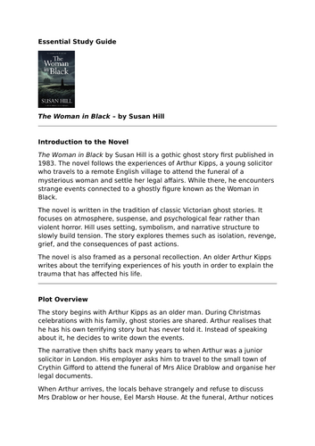 The Woman in Black by Susan Hill – Essential GCSE Revision Guide