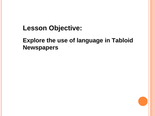 Tabloid Newspaper Language Lesson