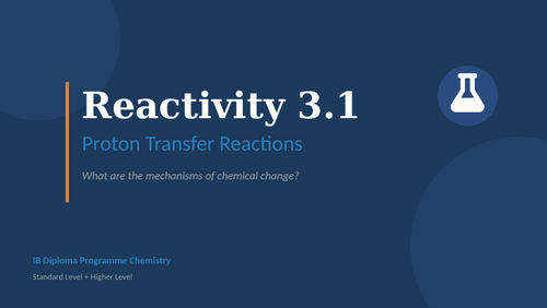 IBDP Chemistry Reactivity 3.1 — Proton Transfer Reactions | Acids and Bases HL & SL